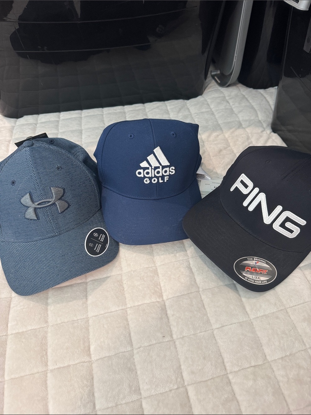 adidas Navy Blue Golf Cap with White Logo